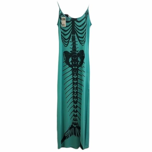 🤩NWT Iron fist Bone deep mesh maxi dress sizes  S , L & 2XL - Picture 2 of 8
